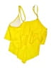 Unbranded Solid Yellow Swimsuit Top Size L - photo 2