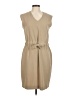Just... Taylor Solid Tan Casual Dress Size 8 - photo 1
