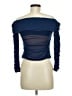 Shein 100% Polyester Blue 3/4 Sleeve T-Shirt Size 6 - photo 2