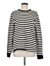 Banana Republic 100% Cotton Stripes Black Pullover Sweater Size M - photo 1