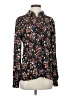 WAYF 100% Polyester Floral Black Long Sleeve Blouse Size XS - photo 1