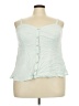 Torrid Green Sleeveless Blouse Size 3X Plus (3) - photo 1