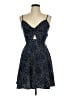 Shein 100% Polyester Stars Blue Cocktail Dress Size L - photo 1