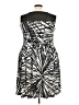 Sandra Darren Graphic Black Cocktail Dress Size 20 - photo 2