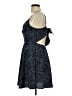 Shein 100% Polyester Stars Blue Cocktail Dress Size L - photo 5