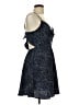Shein 100% Polyester Stars Blue Cocktail Dress Size L - photo 4