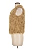 Yoki 100% Polyester Gold Faux Fur Vest Size M - photo 5