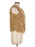 Yoki 100% Polyester Gold Faux Fur Vest Size M - photo 4