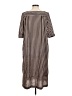 Assorted Brands 100% Polyester Stripes Brown Casual Dress Size M - photo 2