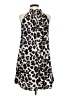 Unbranded 100% Polyester Animal Print Black Cocktail Dress Size M - photo 2