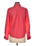 Laura Scott 100% Cotton Color Block Red Long Sleeve Button-Down Shirt Size M - photo 2