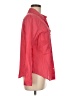 Laura Scott 100% Cotton Color Block Red Long Sleeve Button-Down Shirt Size M - photo 4