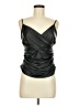 Shein 100% Polyester Black Faux Leather Top Size 8 - 10 - photo 1