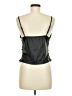 Shein 100% Polyester Black Faux Leather Top Size 8 - 10 - photo 2