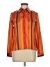 Anne Klein II 100% Silk Color Block Orange Blouse Size 6 - photo 1
