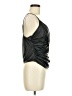 Shein 100% Polyester Black Faux Leather Top Size 8 - 10 - photo 4