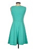 Sandra Darren Solid Teal Casual Dress Size 4 (petite) - photo 2