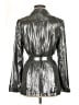 Maeve by Anthropologie 100% Polyester Metallic Silver Blazer Size 6 - photo 2