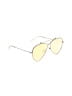 Alexander McQueen Yellow Silver Sunglasses One size - photo 1