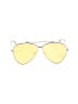 Alexander McQueen Yellow Silver Sunglasses One size - photo 2