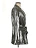 Maeve by Anthropologie 100% Polyester Metallic Silver Blazer Size 6 - photo 4