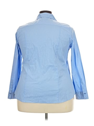 Lane Bryant Outlet Long Sleeve Button-Down Shirt (view 2)