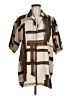 Assorted Brands Print Brown Short Sleeve Blouse Size M - photo 1