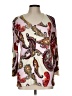 Joni B. Paisley Ivory Cardigan Size L - photo 1