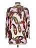 Joni B. Paisley Ivory Cardigan Size L - photo 2