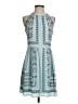 BCBGMAXAZRIA Print Blue Casual Dress Size 2 - photo 1