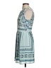 BCBGMAXAZRIA Print Blue Casual Dress Size 2 - photo 5