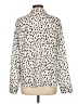 Ecowish 100% Polyester Animal Print Ivory Long Sleeve Blouse Size L - photo 2
