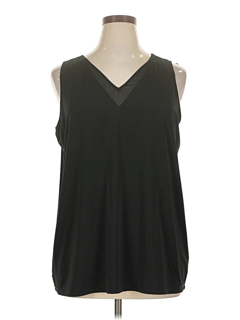 Pre-owned Soft Surroundings Sleeveless Blouse In Black