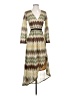 Boston Proper Chevron-herringbone Brown Casual Dress Size XS - photo 1