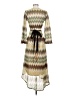 Boston Proper Chevron-herringbone Brown Casual Dress Size XS - photo 2