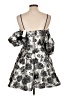 City Studio Floral Silver Cocktail Dress Size 11 - 12 - photo 2
