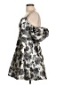 City Studio Floral Silver Cocktail Dress Size 11 - 12 - photo 5