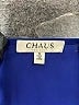 Chaus 100% Polyester Blue Sleeveless Blouse Size S - photo 7