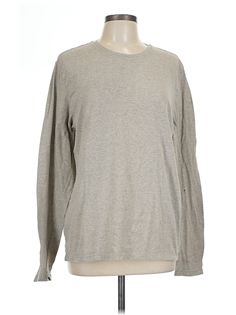 Pre-owned Old Navy Long Sleeve T-shirt In Gray