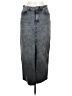 Stradivarius Gray Denim Skirt Size 6 - photo 1