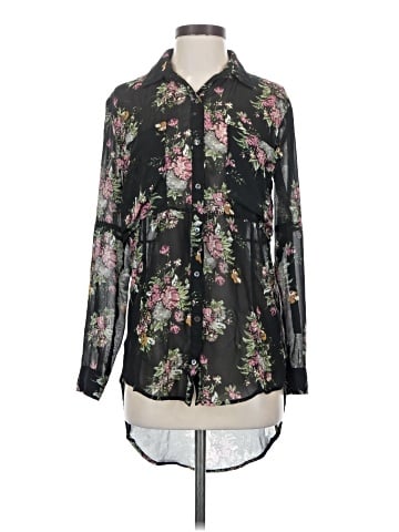 Line & Dot Long Sleeve Blouse (view 1)
