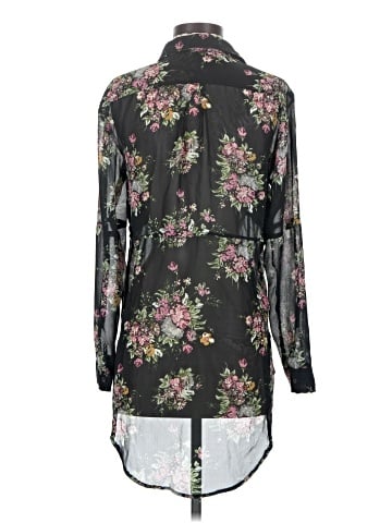 Line & Dot Long Sleeve Blouse (view 2)