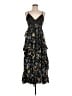 Cinq à Sept 100% Polyester Floral Black Cocktail Dress Size 6 - photo 1