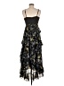 Cinq à Sept 100% Polyester Floral Black Cocktail Dress Size 6 - photo 2