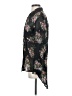 Line & Dot Floral Black Long Sleeve Blouse Size XS - photo 5