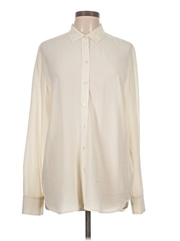 Everlane Long Sleeve Silk Top (view 1)