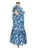 Mud Pie Paisley Blue Casual Dress Size L - photo 4