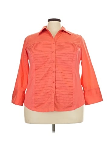DressBarn 3/4 Sleeve Button-Down Shirt (view 1)