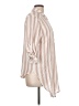 Vixbe Stripes Ivory 3/4 Sleeve Button-Down Shirt Size L (estimated) - photo 4