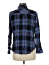 Rails 100% Rayon Plaid Blue Long Sleeve Button-Down Shirt Size M - photo 2